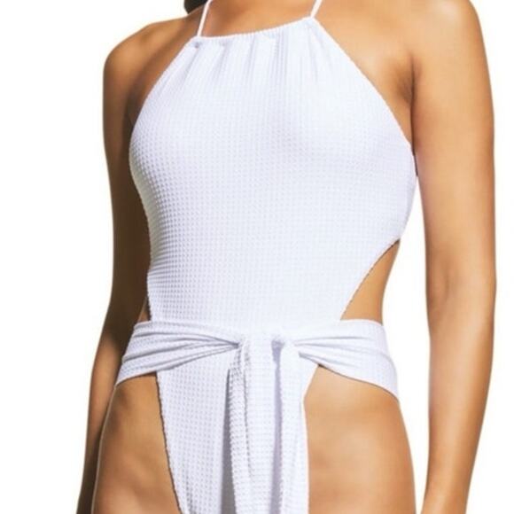 PQ Swim Sail White Vale One Piece Swimsuit Sz S NWT - Picture 5 of 12